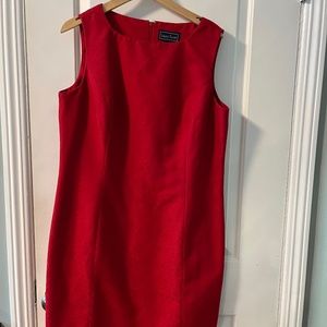 Laura Scott, size 16 red midi knee length dress